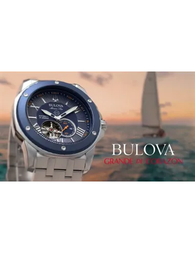 reloj automático buceo  hombre Bulova Marine Star 98A302 45mm 200m WR correa de acero