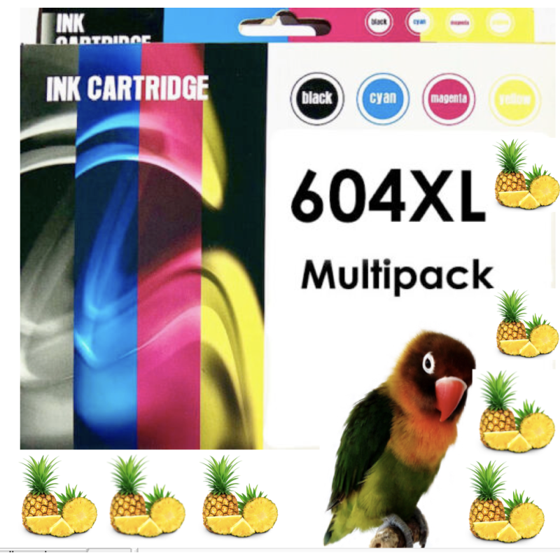 4 cartuchos compatibles para Epson 604XL XP2200 XP2205 XP4200 WF2950 WF2935 XP3200 XP3205 XP4205 WF2930 WF2910 XL  604 XL