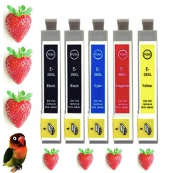 pack 5 tintas EPSON T2991/2/3/4 (29XL) compatibles Epson xp-235 / xp-330 / xp-332 / xp-335 / xp-43