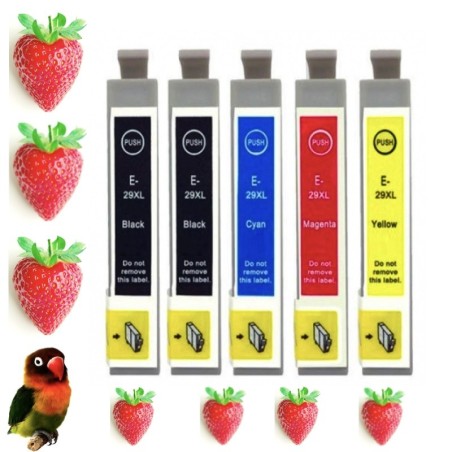 pack 5 tintas EPSON T2991/2/3/4 (29XL) compatibles Epson xp-235 / xp-330 / xp-332 / xp-335 / xp-43