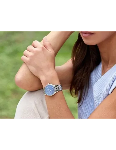 reloj mujer Citizen Eco-Drive Calendrier FD0000-52N 37mm Fases Lunares 50m WR correa de acero