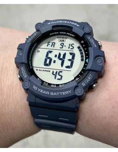 Reloj de Pulsera digital CASIO AE-1500wh-2a 5 alarmas 100m water resist