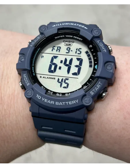 Reloj de Pulsera digital CASIO AE-1500wh-2a 5 alarmas 100m water resist