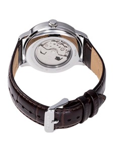 Orient Bambino Sun & Moon RA-AK0803Y 41.5mm dial beige correa de cuero (admite cuerda manual) 2