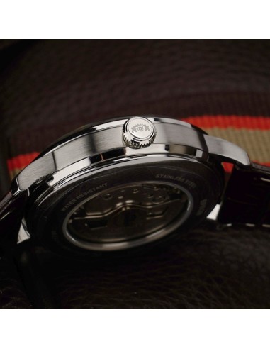Orient Bambino RA-AK0804Y 41.5mm correa de cuero (admite cuerda manual)