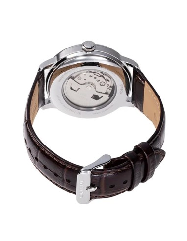 Orient Bambino RA-AK0804Y 41.5mm correa de cuero (admite cuerda manual)