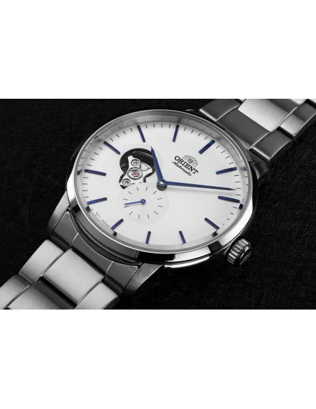 Reloj automático hombre Orient Contemporary Semi-Skeleton RA-AR0102S 40mm 100m WR correa de acero
