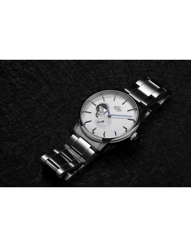 Reloj automático hombre Orient Contemporary Semi-Skeleton RA-AR0102S 40mm 100m WR correa de acero