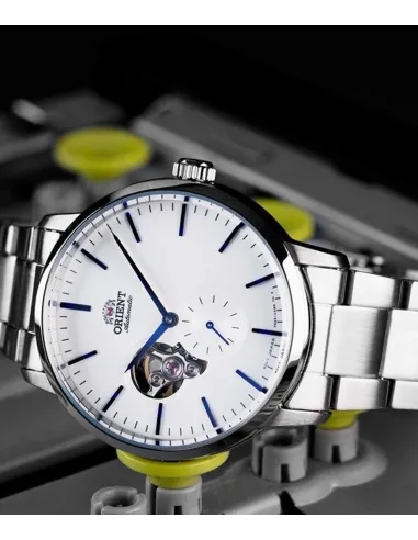 Reloj automático hombre Orient Contemporary Semi-Skeleton RA-AR0102S 40mm 100m WR correa de acero
