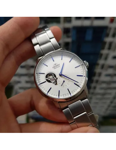 Reloj automático hombre Orient Contemporary Semi-Skeleton RA-AR0102S 40mm 100m WR correa de acero