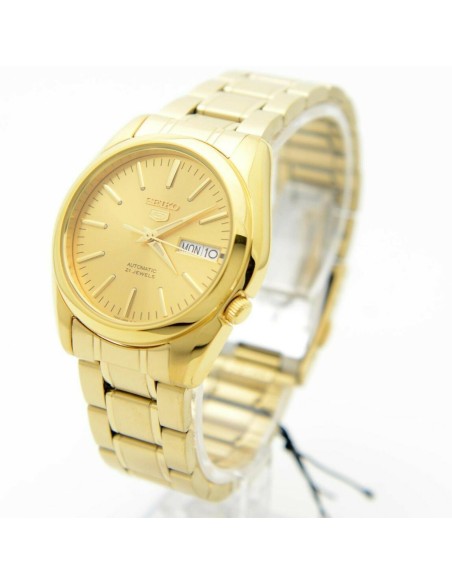reloj unisex automático Seiko 5 SNKL48K1 38mm 30m WR correa de acero Calibre 7S26