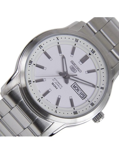 reloj automático hombre Seiko 5 SNKP09K1 42mm 50m WR correa de acero 7S26