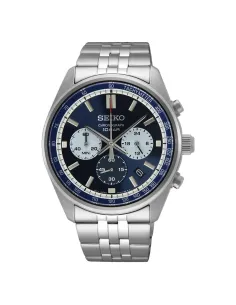 reloj deportivo hombre Seiko Chronograph SSB427P1 41.5mm 100m WR cristal Hardlex correa de acero
