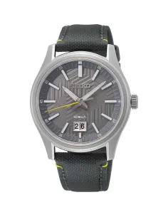 reloj deportivo hombre Seiko SUR543P1 39.5mm 100m WR cristal de zafiro correa de tela