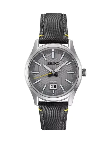 reloj deportivo hombre Seiko SUR543P1 39.5mm 100m WR cristal de zafiro correa de tela