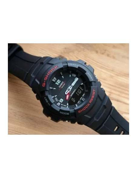 reloj deportivo hombre Casio G-Shock G100-1B 200m WR LED Hora Dual Resistencia a los Golpes anti-magnético alarma