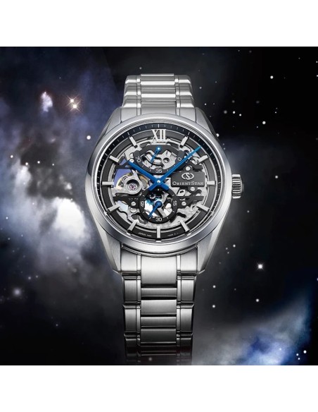 reloj mecánico hombre Orient Star Skeleton Contemporary RK-AZ0102N JDM 39mm 70h reserva de marcha calibre F8B61