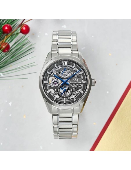 reloj mecánico hombre Orient Star Skeleton Contemporary RK-AZ0102N JDM 39mm 70h reserva de marcha calibre F8B61
