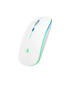 Ratón LED Dual Flat Mouse - Conexión Dual - Silent Click - Iluminación LED en 7 colores