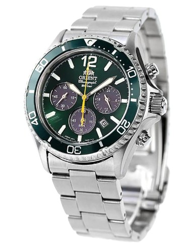Orient Mako Sports Solar Chronograph RN-TX0204E JDM 42MM 100M WR cristal de zafiro