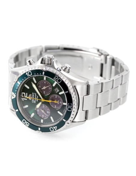 Orient Mako Sports Solar Chronograph RN-TX0204E JDM 42MM 100M WR cristal de zafiro