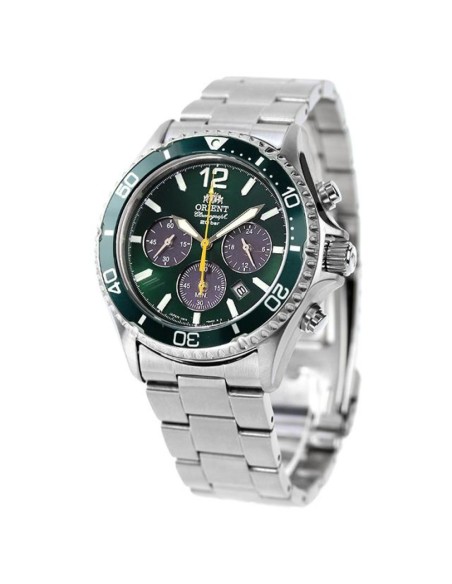 Orient Mako Sports Solar Chronograph RN-TX0204E JDM 42MM 100M WR cristal de zafiro