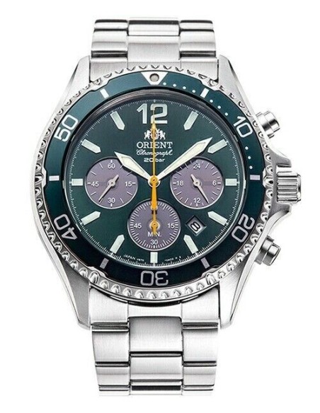 Orient Mako Sports Solar Chronograph RN-TX0204E JDM 42MM 100M WR cristal de zafiro