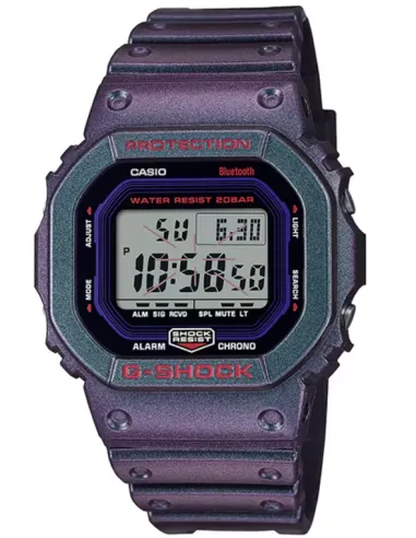 Casio G-SHOCK  DW-B5600AH-6JF JDM Smartphone Link 200M WR Hora Mundial Resistencia a los golpes