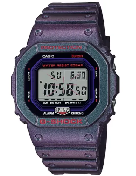 Casio G-SHOCK  DW-B5600AH-6JF JDM Smartphone Link 200M WR Hora Mundial Resistencia a los golpes