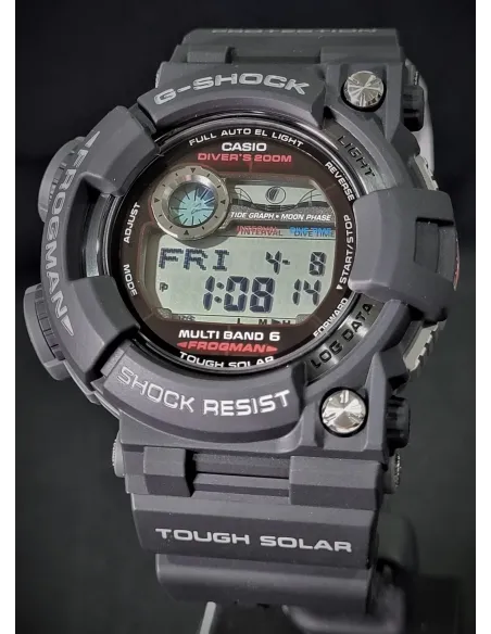radiocontrol solar hombre Casio G-SHOCK FROGMAN GWF-1000-1JF JDM 200M WR Hora Mundial