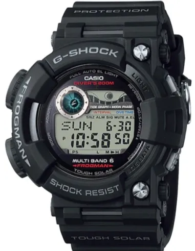 radiocontrol solar hombre Casio G-SHOCK FROGMAN GWF-1000-1JF JDM 200M WR Hora Mundial