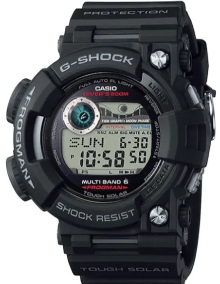 radiocontrol solar hombre Casio G-SHOCK FROGMAN GWF-1000-1JF JDM 200M WR Hora Mundial