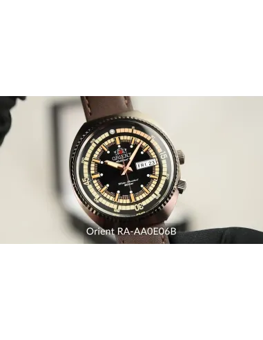 Reloj automático hombre Orient Neo Classic Sports RA-AA0E06B 43.5mm 200m WR correa de cuero