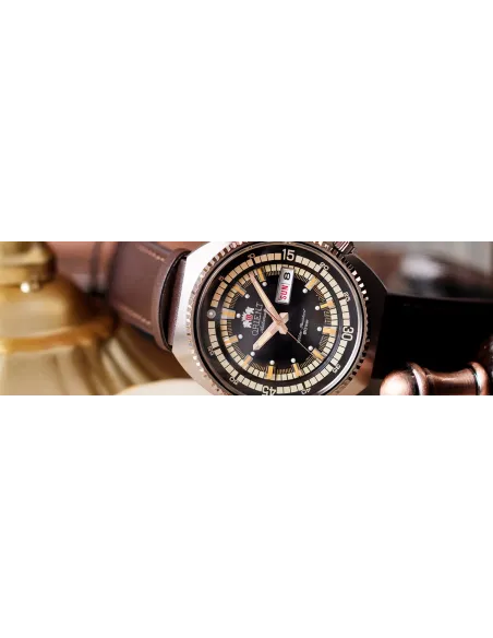 Reloj automático hombre Orient Neo Classic Sports RA-AA0E06B 43.5mm 200m WR correa de cuero