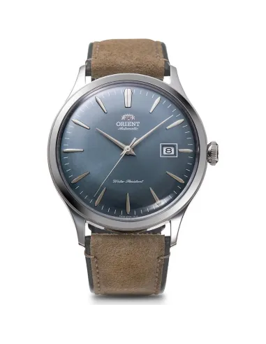 reloj automático hombre Orient Bambino RA-AC0P03L 42mm correa de cuero (acepta cuerda manual)