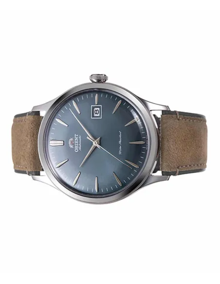reloj automático hombre Orient Bambino RA-AC0P03L 42mm correa de cuero (acepta cuerda manual)