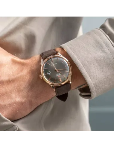 reloj automático hombre Orient Bambino RA-AC0P04Y 42mm correa de cuero (acepta cuerda manual)