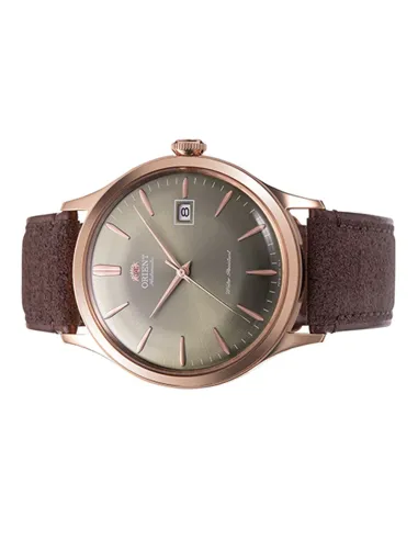 reloj automático hombre Orient Bambino RA-AC0P04Y 42mm correa de cuero (acepta cuerda manual)