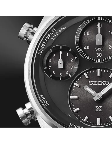 reloj solar cronógrafo hombre Seiko Prospex Solar Speedtimer SFJ003P1 42mm 100m WR cristal de zafiro curvado Lumibrite