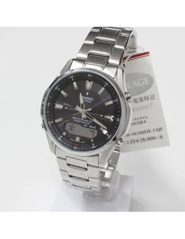 solar radio-control hombre Casio Lineage LCW-M100DE-1AJF JDM  40mm 50M WR Hora Mundial 5 alarmas