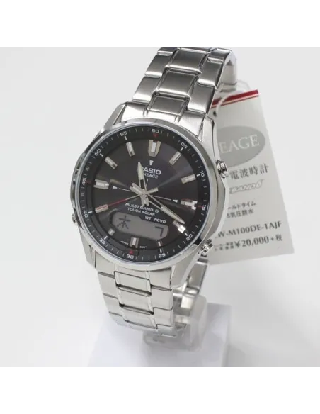 solar radio-control hombre Casio Lineage LCW-M100DE-1AJF JDM  40mm 50M WR Hora Mundial 5 alarmas
