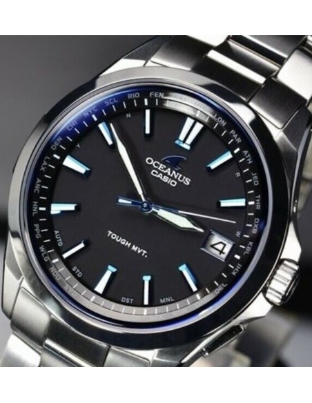 reloj radio-control solar Casio Oceanus OCW-S100-1AJF JDM 41.5mm 100M WR cristal de zafiro