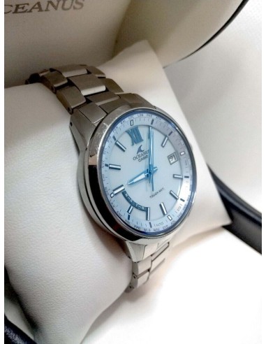 reloj radio-control solar titanio hombre Casio OCEANUS OCW-T150-2AJF JDM 41.3MM  100M WR cristal de zafiro