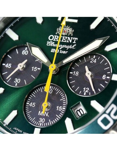 Orient Mako Sports Solar Chronograph RN-TX0204E JDM 42MM 100M WR cristal de zafiro