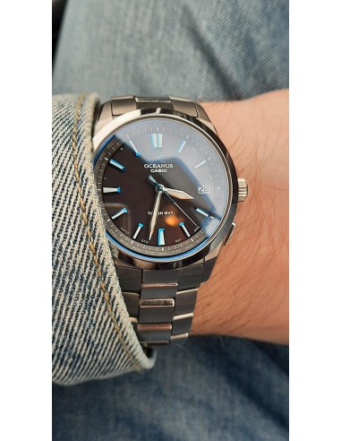reloj radio-control solar Casio Oceanus OCW-S100-1AJF JDM 41.5mm 100M WR cristal de zafiro