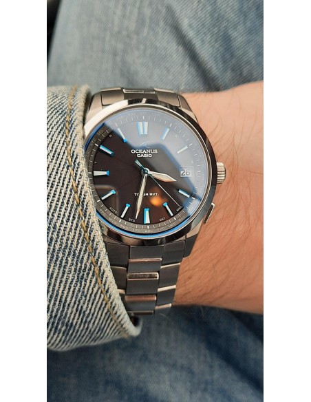 reloj radio-control solar Casio Oceanus OCW-S100-1AJF JDM 41.5mm 100M WR cristal de zafiro