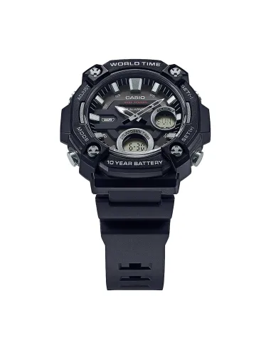 Reloj deportivo hombre Casio AEQ-120W-1AV 52.2mm 100m WR 3 alarmas Hora Mundial 10 años batería