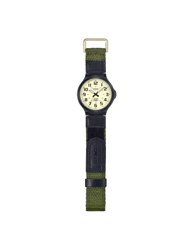 reloj deportivo militar hombre Casio MW-240B-3BV 43.6mm 50m WR correa de tela