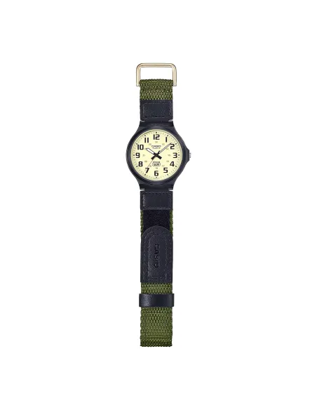 reloj deportivo militar hombre Casio MW-240B-3BV 43.6mm 50m WR correa de tela