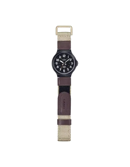 reloj deportivo militar hombre Casio MW-240B-5BV 43.6mm 50m WR correa de tela